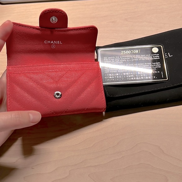 Chanel mini Wallet/ card holder hot pink - Picture 9 of 10